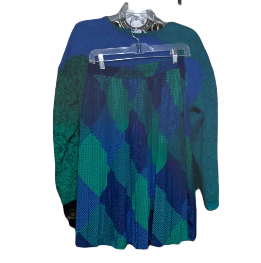 Vintage Andrea Gayle two piece skirt set